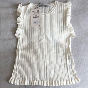 NWT Zara Cream Tank L